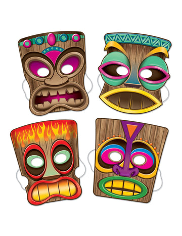 4 masky Tiki