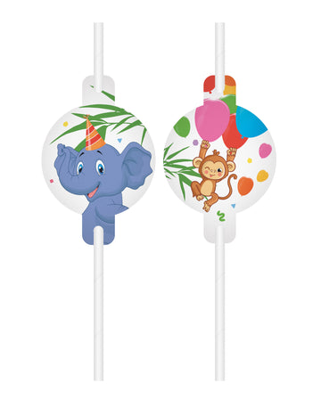 4 brčka medailon džungle balónky safari téma