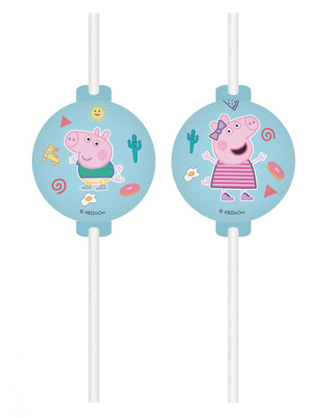 4 brčka s medailonky Prasátko Peppa