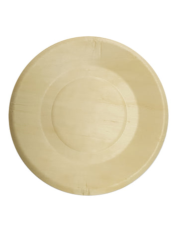 4 malé dřevěné talíře 19 cm ekologické