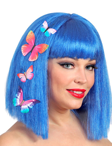 4 Pinces à cheveux papillon colorés