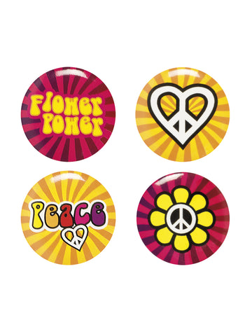 4 hippie květinové pinzety
