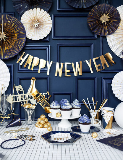 4 dekorativní papírové rozety 23, 32, 40 cm