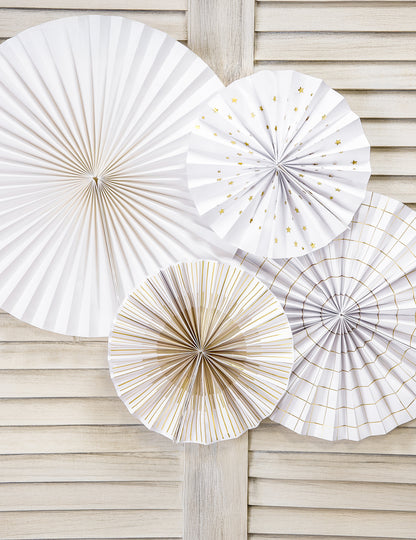 4 dekorativní papírové rozety 23, 32, 40 cm