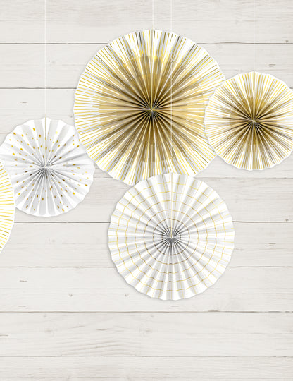 4 dekorativní papírové rozety 23, 32, 40 cm