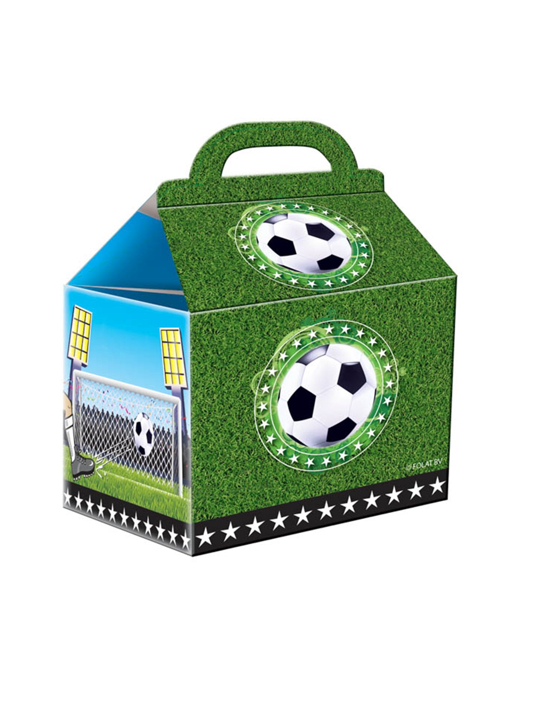 Sachets de fêtes Football pour enfant vert avec motif ballon de football
