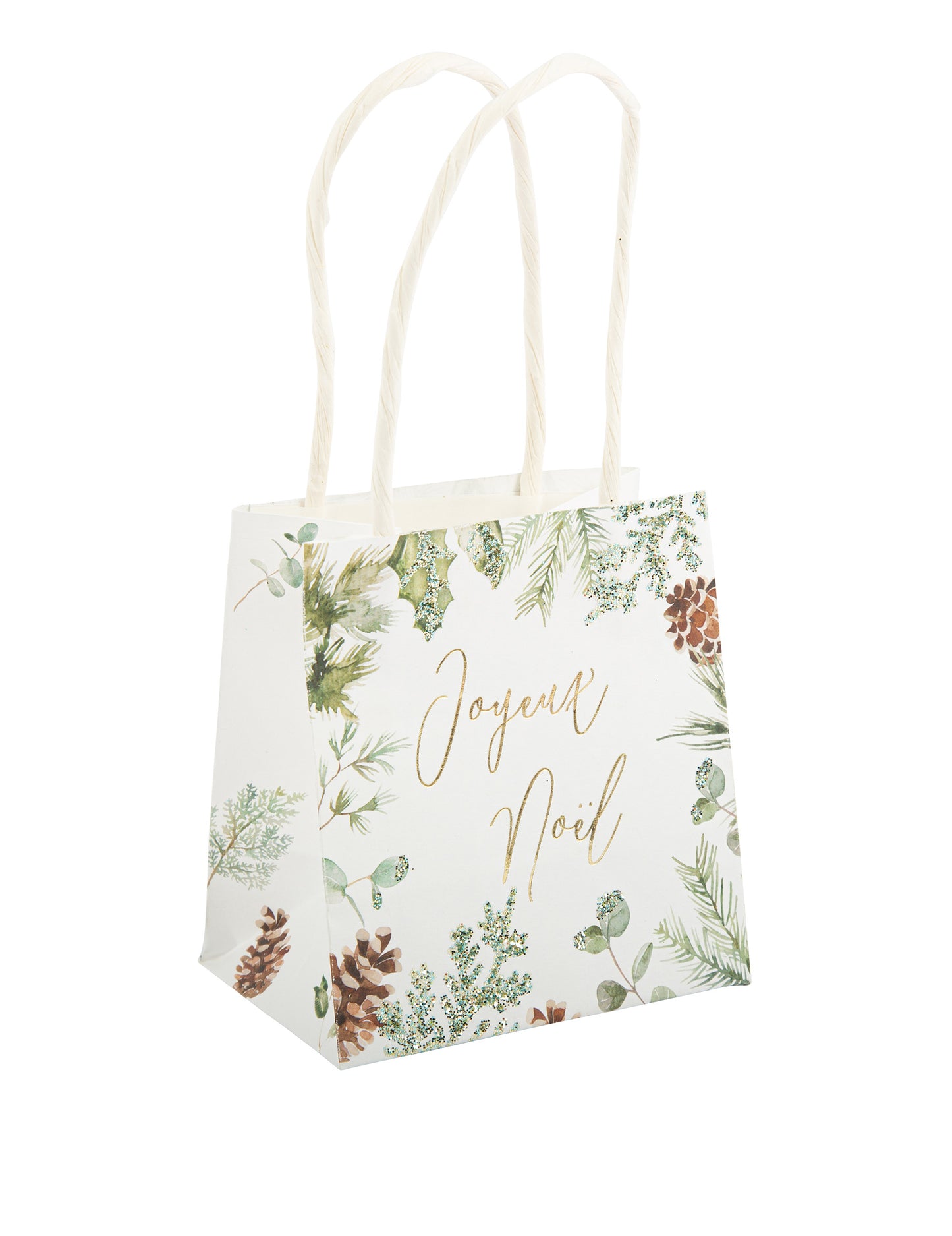 4 Veselé Vánoce začarované lesní tašky s uchy