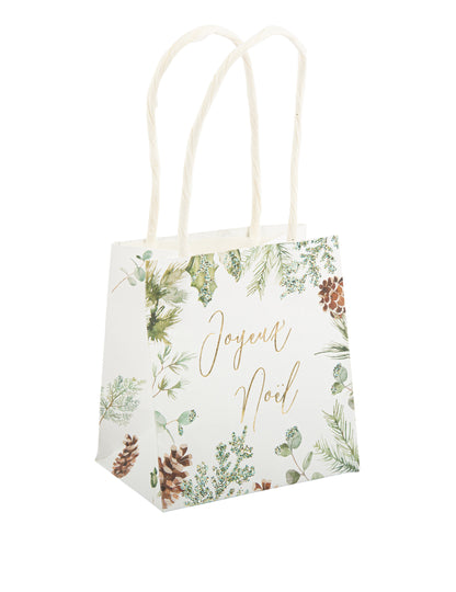 4 Veselé Vánoce začarované lesní tašky s uchy