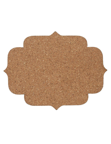 4 přírodní korkové tácky 12 x 9,1 cm pro rustikální svatbu