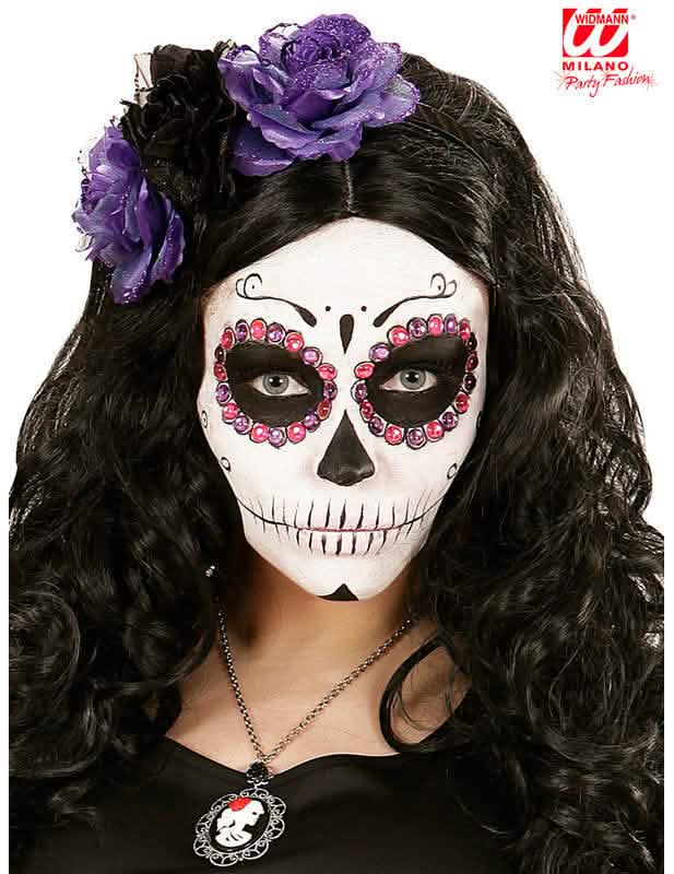 Nášivky na obličej 40 kamínků Dia de los muertos