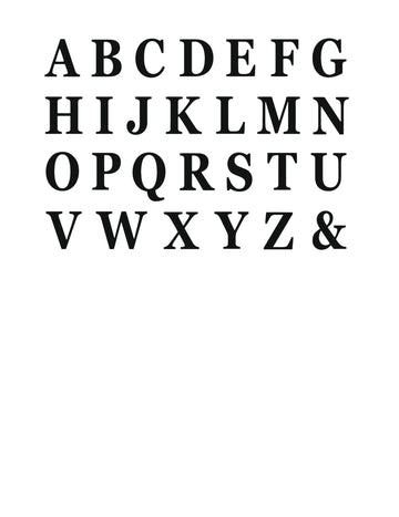 48 černých lepicích písmen 13.5 cm pro balónkové kostky