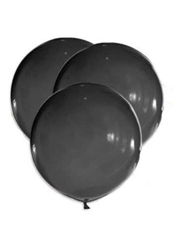 5 obřích černých latexových balónků 47 cm