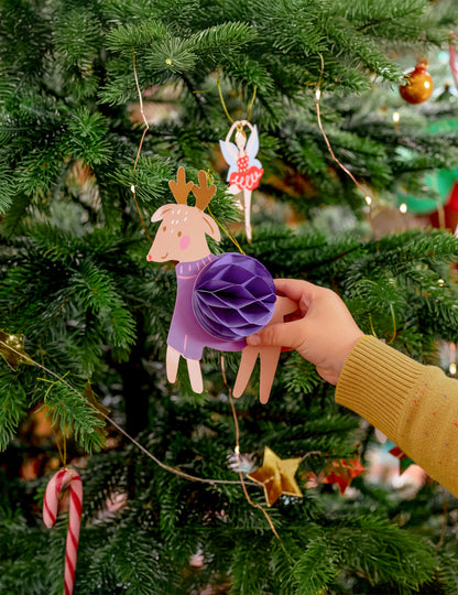 5 ozdob na vánoční stromeček vyrobených z papíru k zavěšení