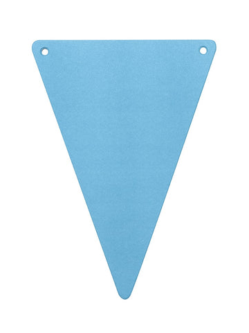 5 tyrkysových DIY vlaječek z kartonu 21 x 15 cm 