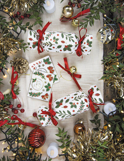 5 malých slavnostních vánočních cesmínových sušenek