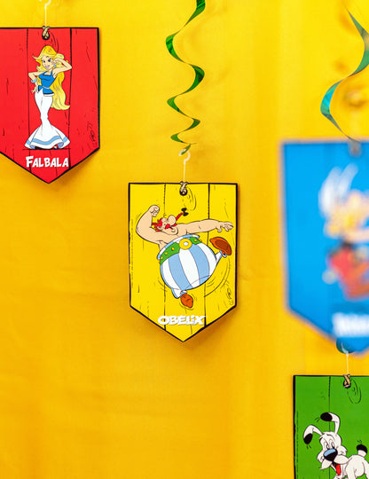 5 spirálových pozastavení Asterix 60 cm