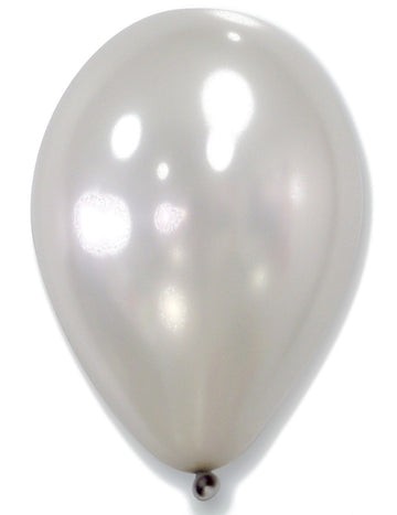 50 metalických stříbrných balónků 30 cm