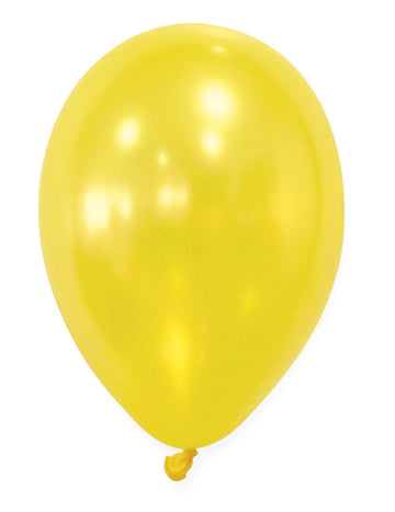 50 kovově žlutých balónků 30 cm