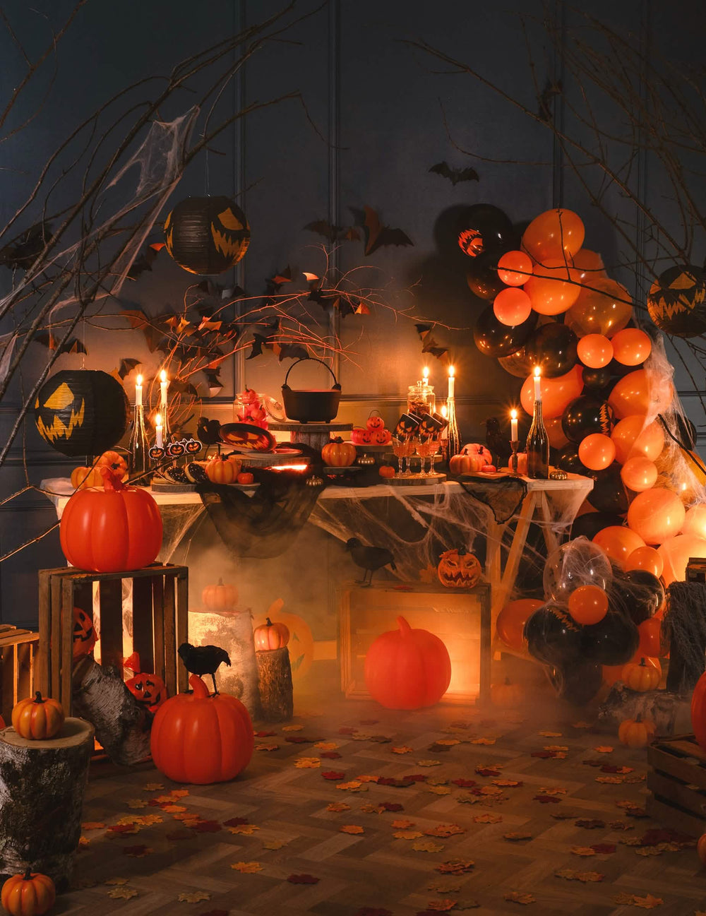 Dekorativní aranžování balónků halloween pro výzdobu