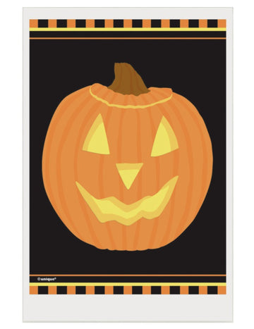 50 plastových sáčků s motivem halloweenské dýně 10 x 15 cm