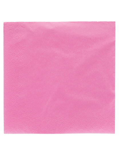 Serviettes en papier pour fête fuchsia
