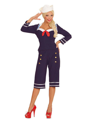 Dámský kostým námořnice s pin-up vzorem