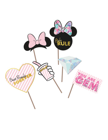 6 doplňků s metalickým efektem pro prémiový fotobudku Minnie