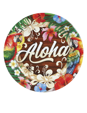 6 Assiettes Aloha Hawaï 23 cm