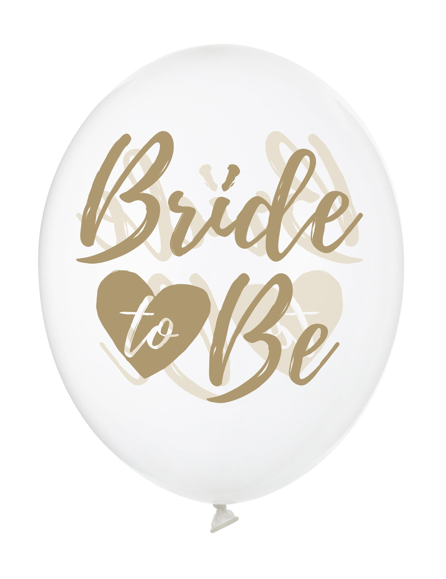 6 průhledných nevěst jako zlatých balónků 30 cm pro výzdobu rozlučky se svobodou