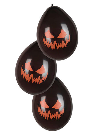 6 strašidelných dýňových balónků 25 cm