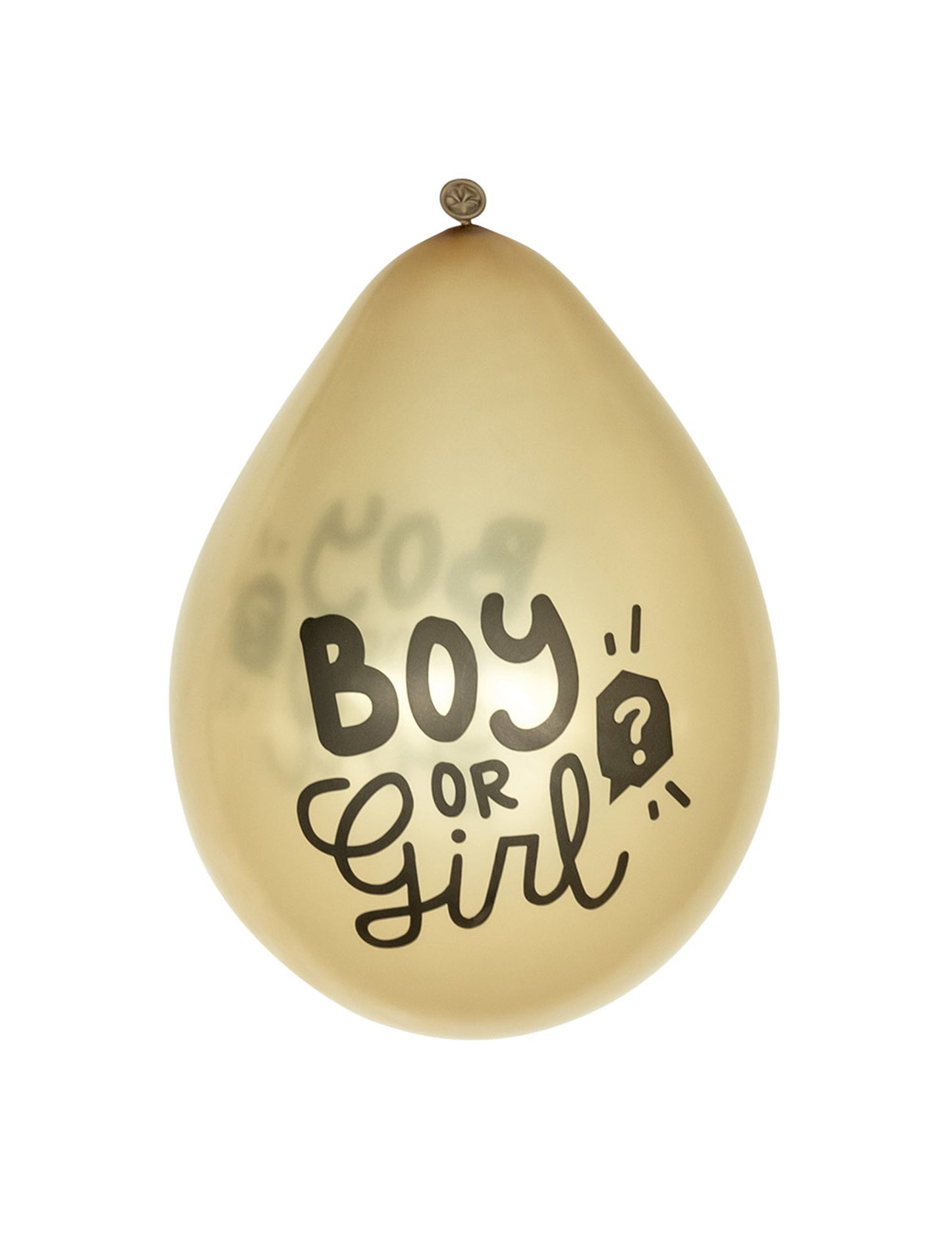 6 zlatých latexových balónků pro chlapce nebo dívky 23 cm pro odhalení pohlaví