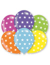 6 Ballons étoiles pour fête multicolores