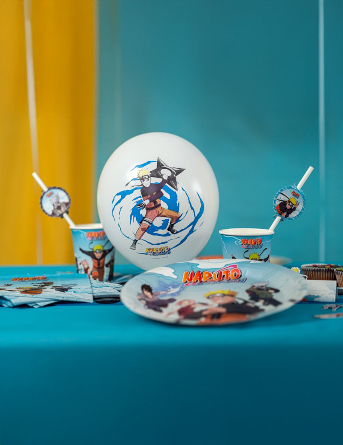 6 latexové balónky Naruto/Kakashi Shippuden™ 27 cm
