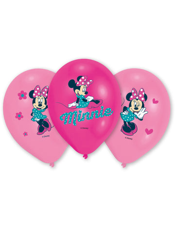 6 latexových balónků Minnie