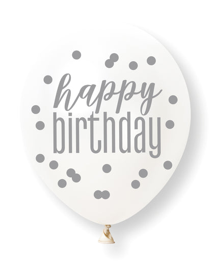 6 Happy Birthday Luftballons
