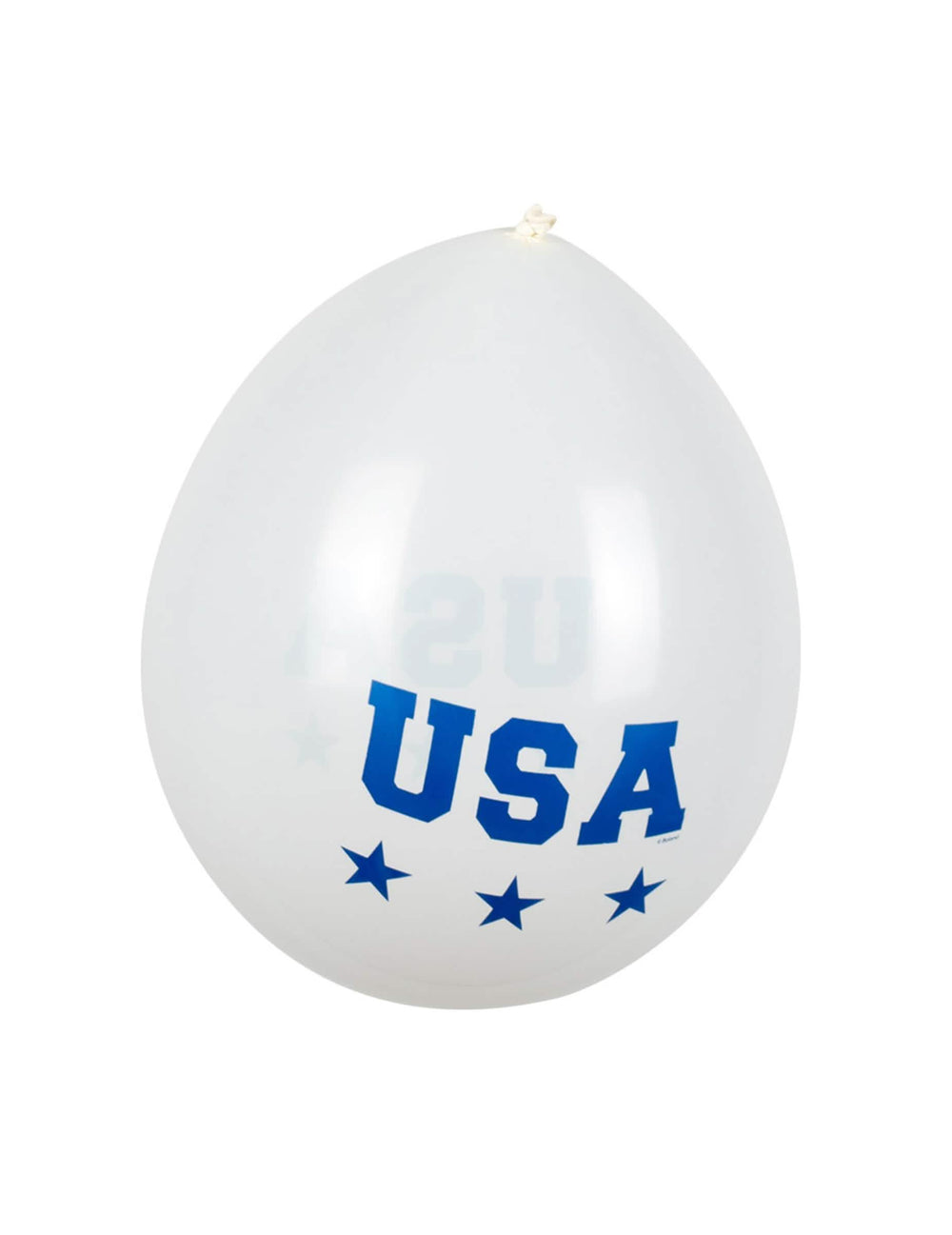 Velký detail na bílá balónky z 6 balónků usa