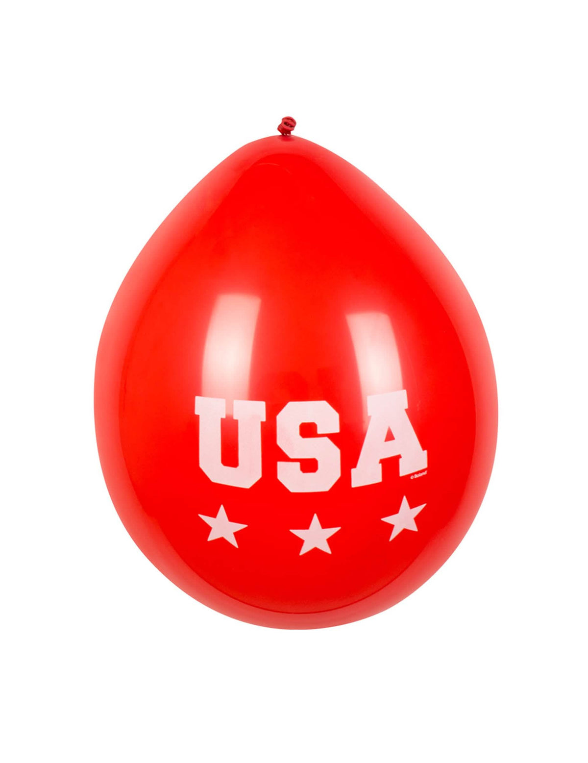 Velký detail na červená balónky ze 6 balónky usa