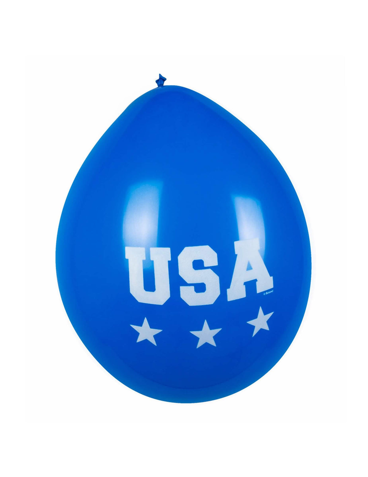 Detail na modrá balónku ze 6 balónků usa