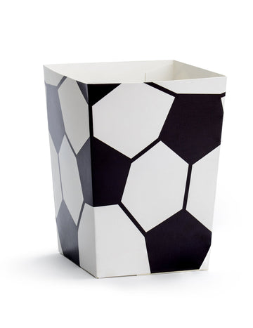 6 krabic popcornu s fotbalovým motivem