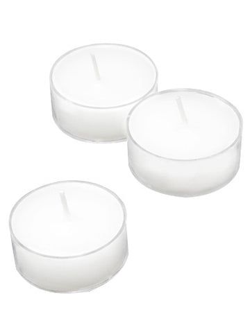 6 bílých čajových svíček 3,5 cm