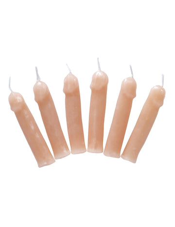 6 kohoutích svíček 7,5 cm