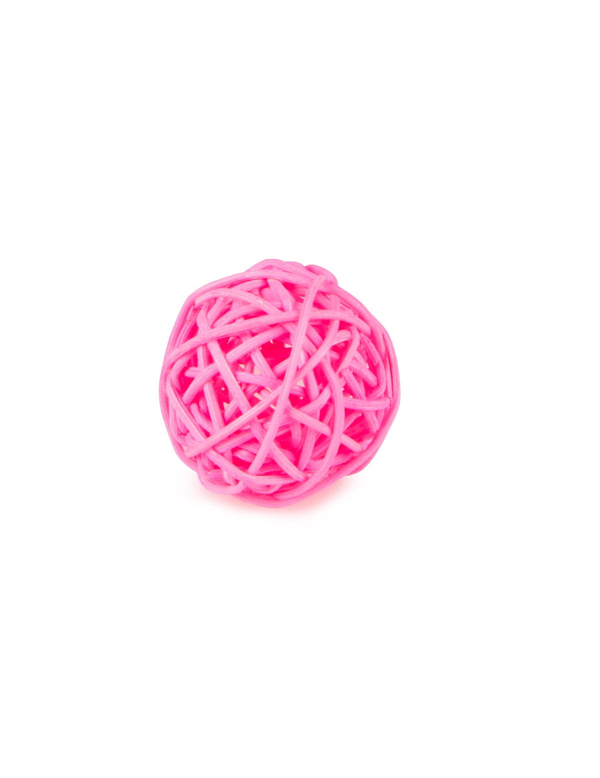 Boules en osier pour décoration fuchsia