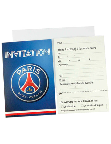 6 pozvánek + 6 obálek PSG 12 x 16,5 cm