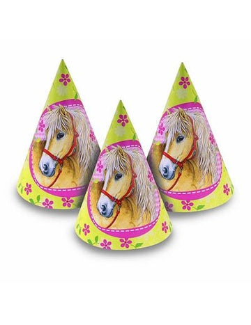 6 klobouků s koňmi 