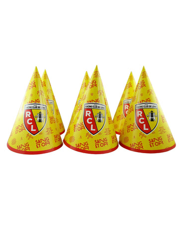 6 RC čoček 16 kartonových párty klobouků cm