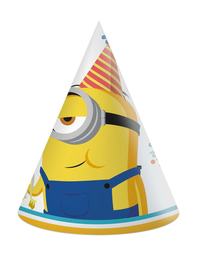 Chapeau de fête Minions pour enfant jaune et bleu