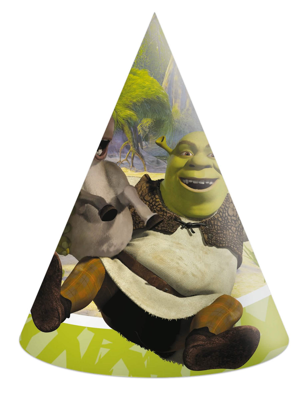 Chapeau na párty Shrek pro dítě zelená s oslem