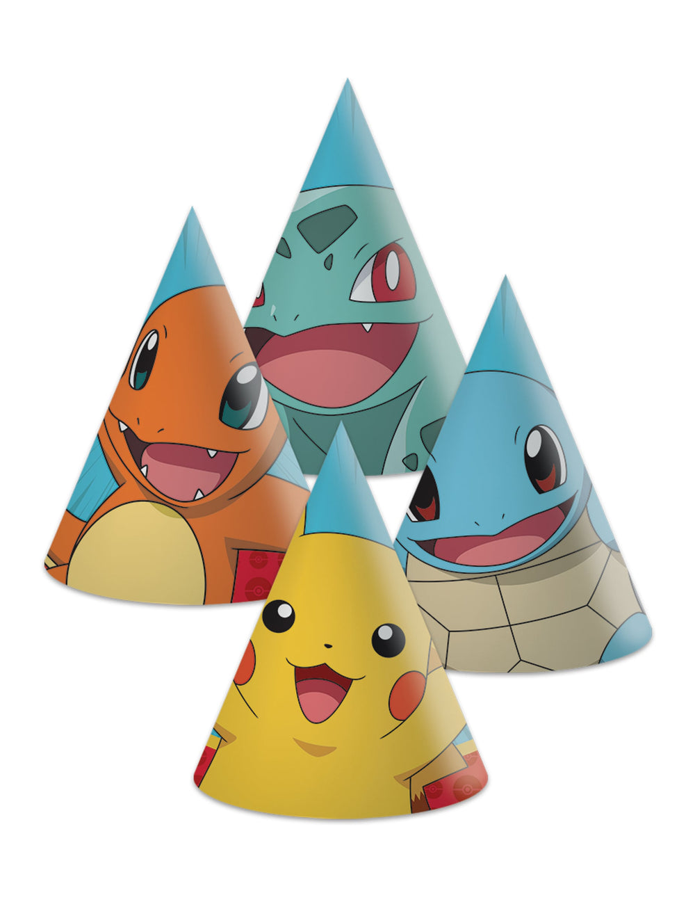 Chapeaux de fêtes Pokémon pour enfant multicolores avec Pikachu