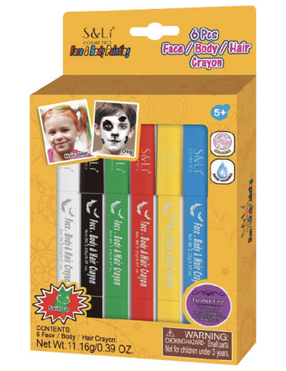 6 tužek na líčení na vodní bázi