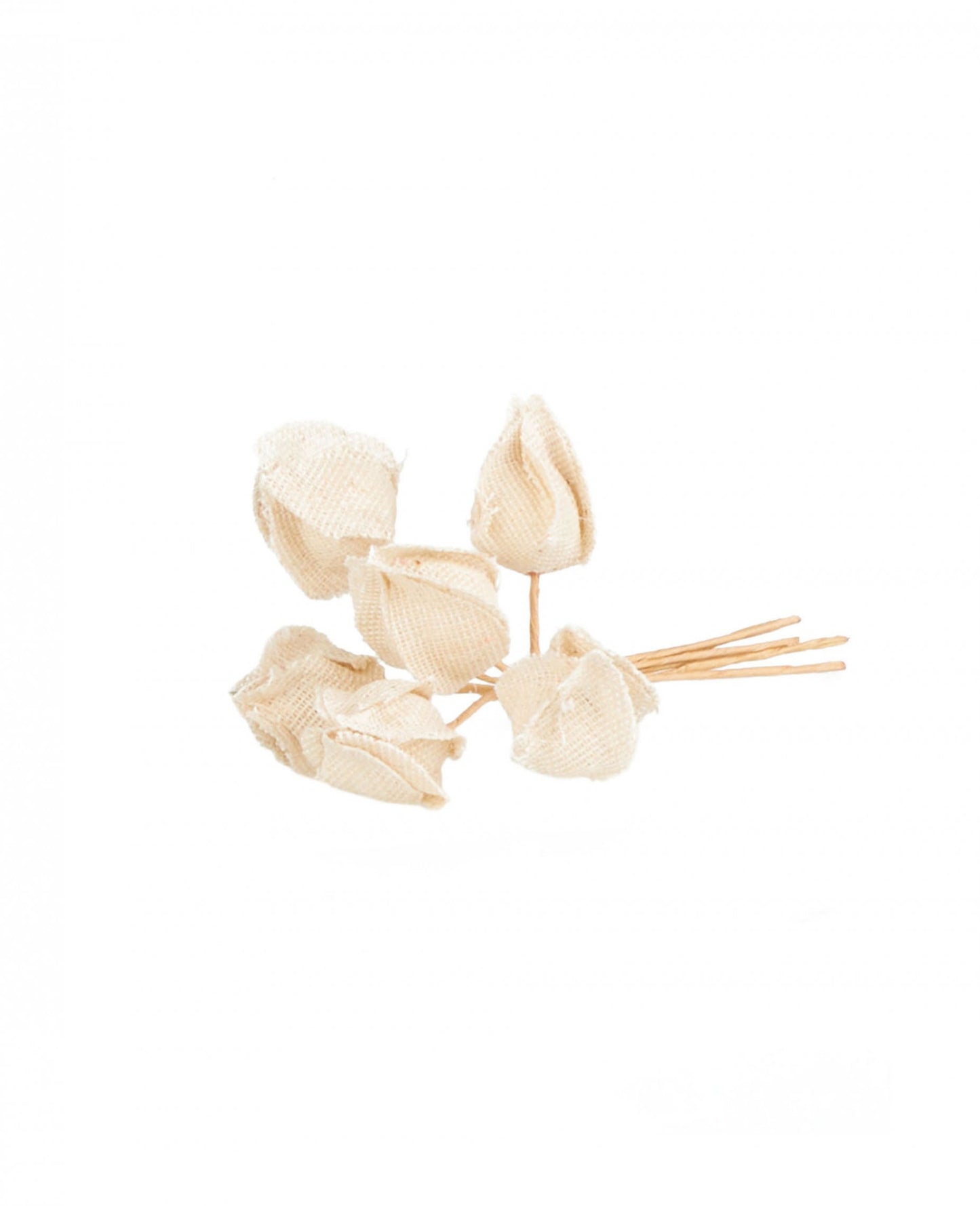 6 květin v kleci lásky na stonku 2,8 x 12 cm venkovská výzdoba